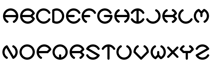 Spheroids X BRK Font LOWERCASE