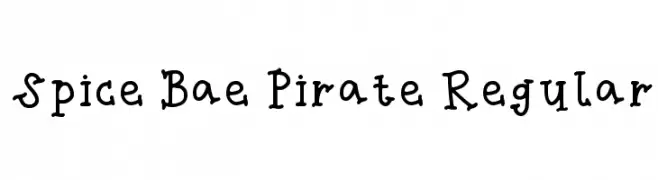 Spice Bae Pirate Regular  Frei Schriftart Herunterladen