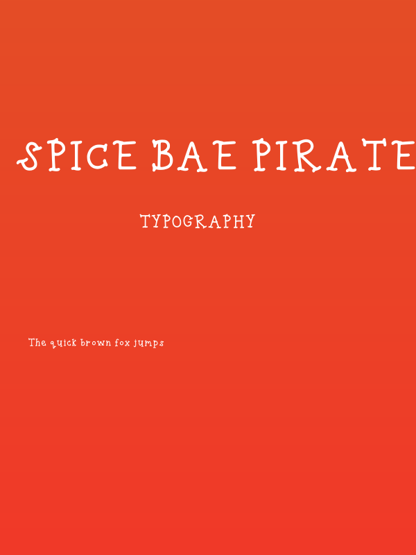 Spice Bae Pirate Regular Poster