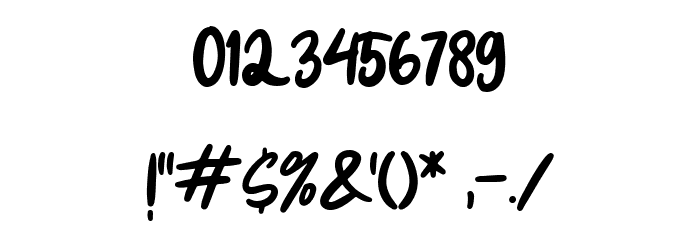 Spice Girl Regular Font OTHER CHARS