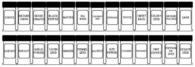 Spice Rack JL 字体 大写
