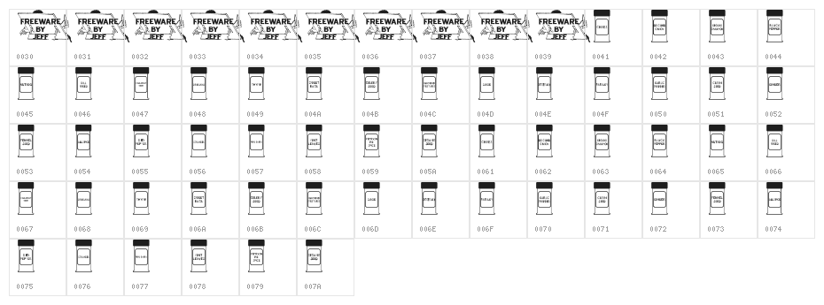 Spice Rack JL Character Map