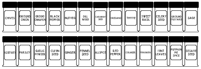 Spice Rack JL Font LOWERCASE