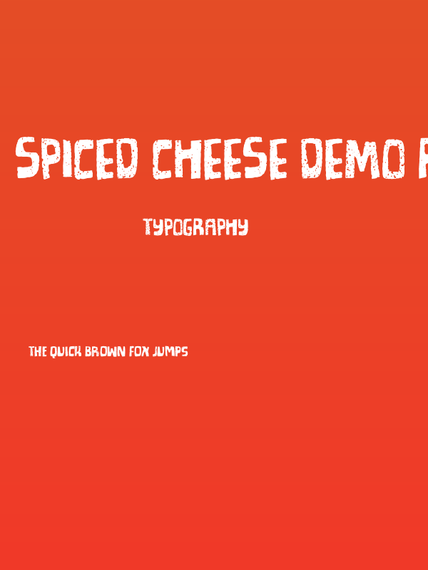 Spiced Cheese DEMO Regular Poster