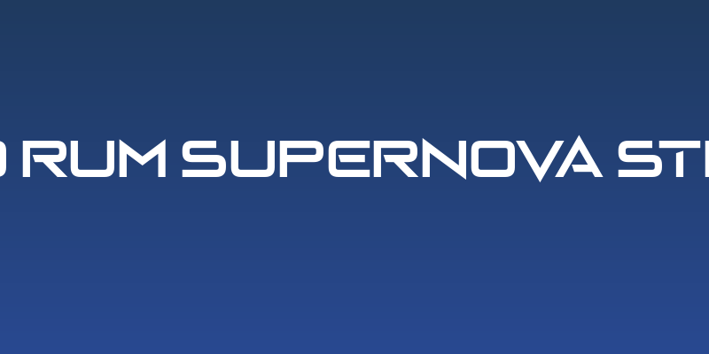 Spiced Rum Supernova Straight Social Header