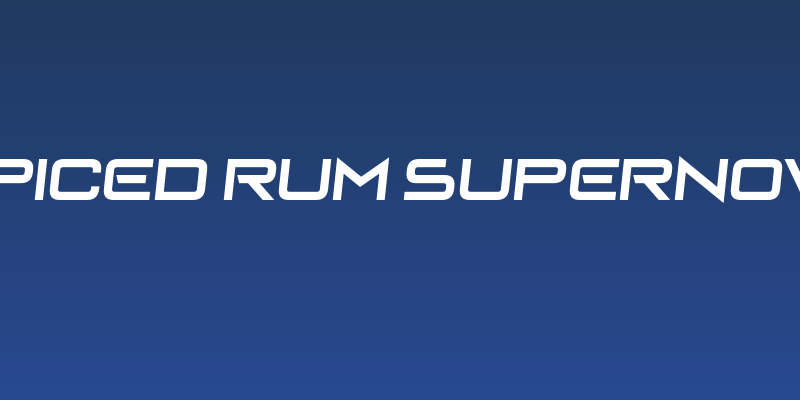 Spiced Rum Supernova Social Header