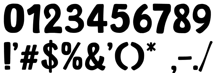 Spicy Burger Font OTHER CHARS