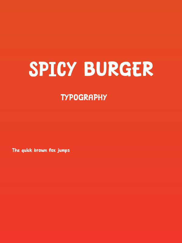 Spicy Burger Poster