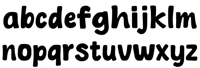 Spicy Burger Font LOWERCASE