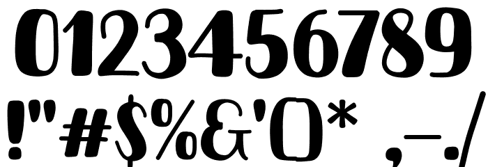 Spicy Chips Font OTHER CHARS