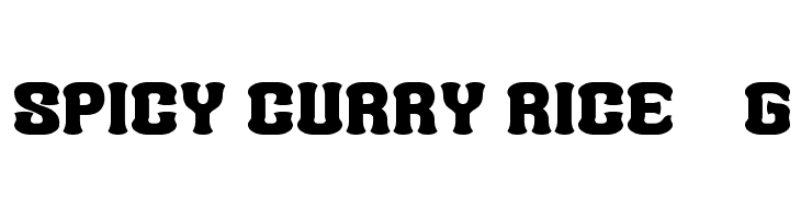 Spicy Curry Rice__G Font
