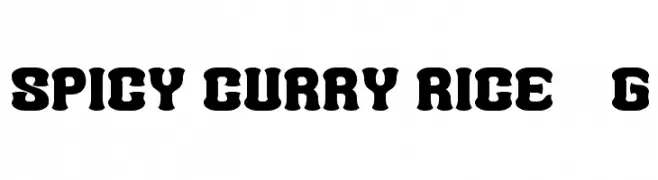 Spicy Curry Rice__G  Descarca Fonturi Gratis
