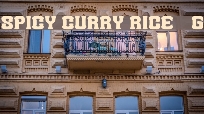 Spicy Curry Rice__G Font examples