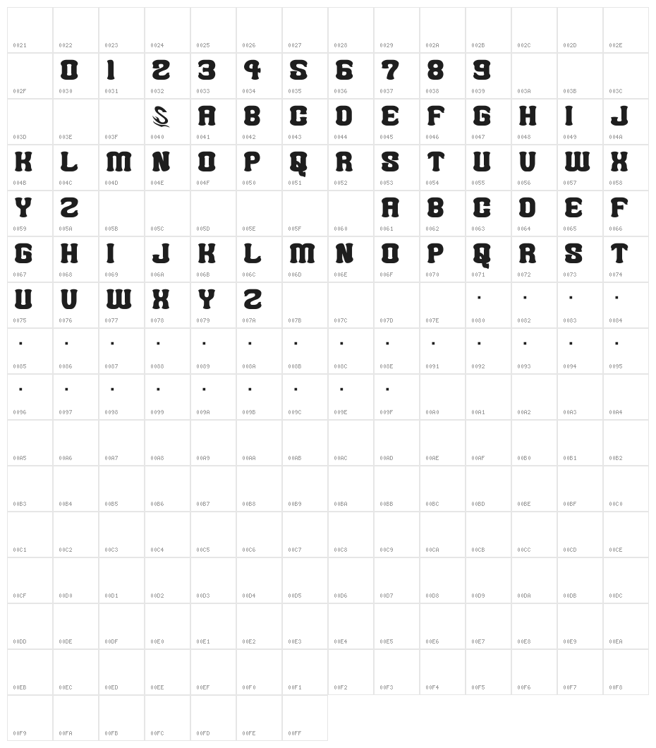 Spicy Curry Rice__G Character Map