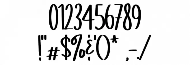 Spicy Garlic Demo Font OTHER CHARS