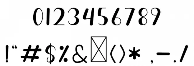 Spicy Hamburger Font OTHER CHARS