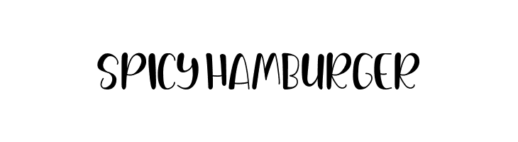 Spicy Hamburger  les polices de caractères gratuit tlcharger
