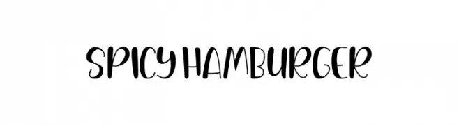 Spicy Hamburger  Fuentes Gratis Descargar