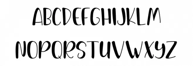 Spicy Hamburger Schriftart Kleinbuchstaben