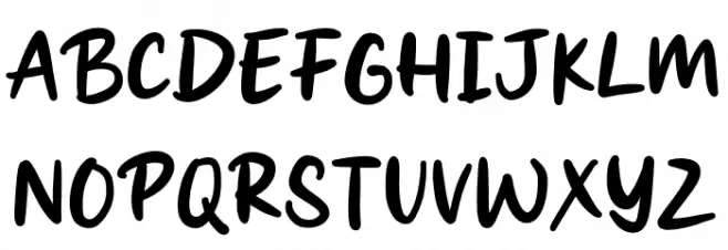 Spicy Hut Font UPPERCASE