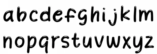 Spicy Nachos Schriftart Kleinbuchstaben