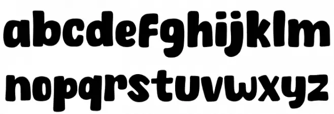 Spicy Noodle Schriftart Kleinbuchstaben