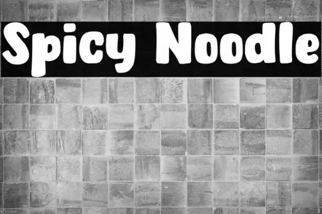 Spicy Noodle Font examples