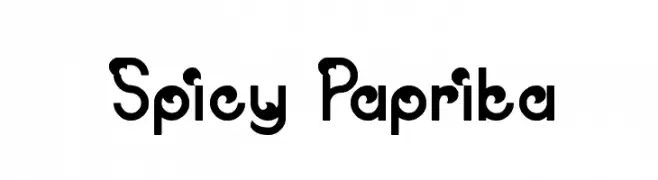 Spicy Paprika  font caratteri gratis