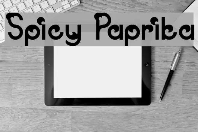 Spicy Paprika Font examples