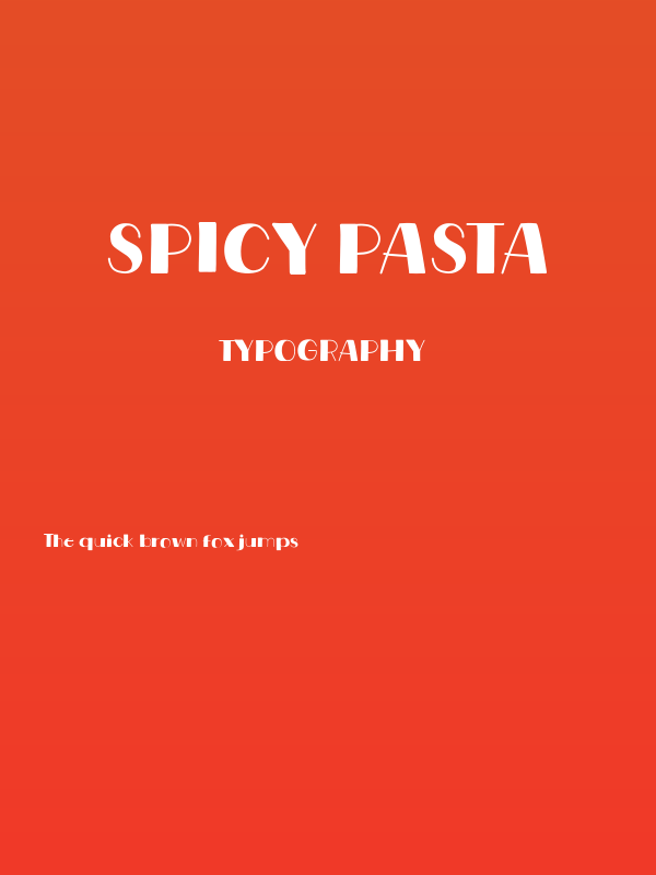 Spicy Pasta Poster