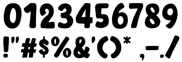 Spicy Pizza Font OTHER CHARS
