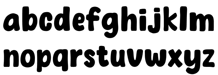 Spicy Pizza Font LOWERCASE