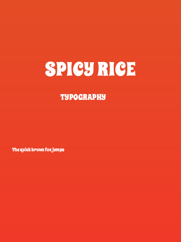 Spicy Rice Poster
