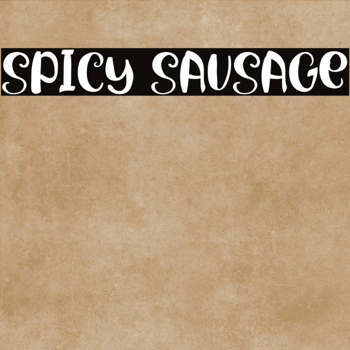 Spicy Sausage Example 1