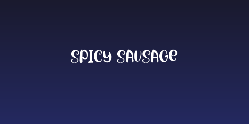 Spicy Sausage Social Header