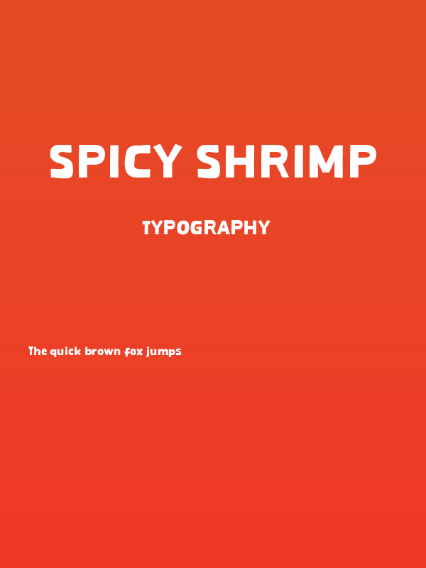 Spicy Shrimp Poster