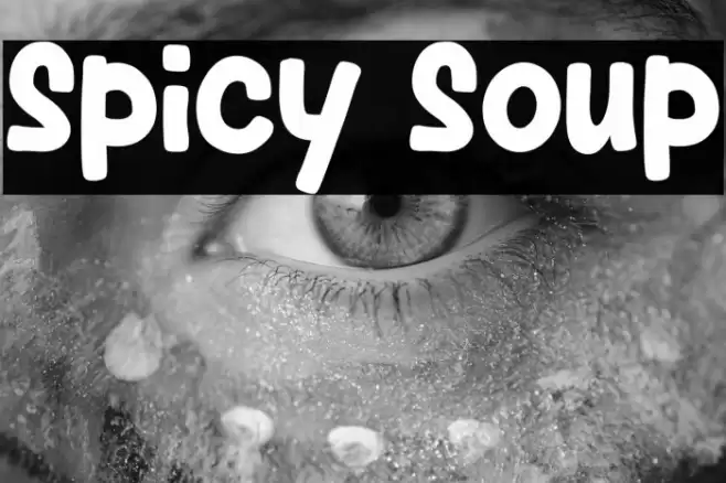 Spicy Soup Font examples