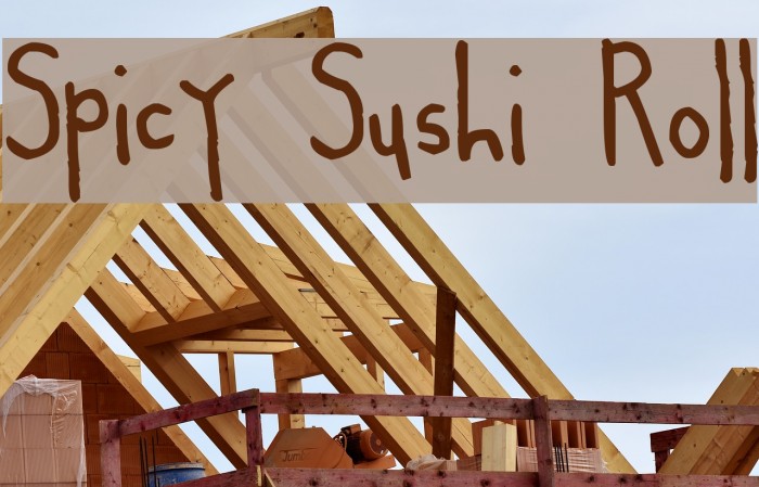 Spicy Sushi Roll Font examples