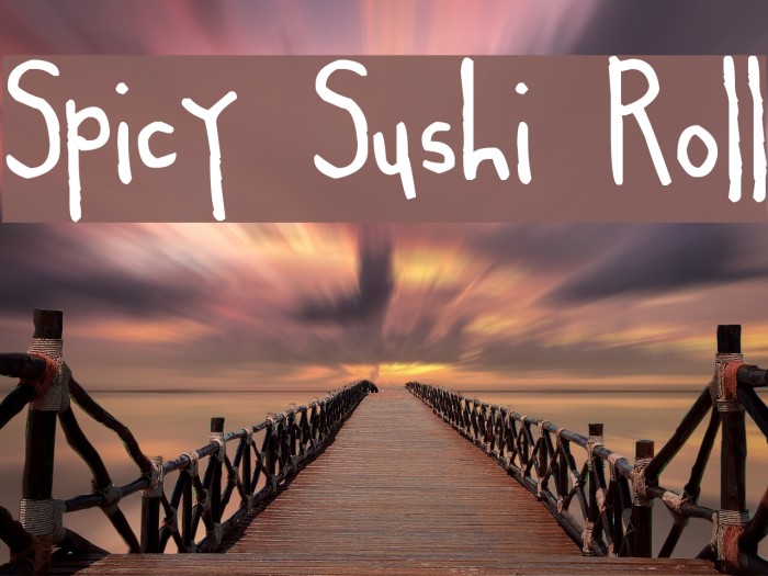 Spicy Sushi Roll Font examples