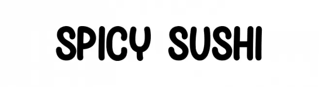 Spicy Sushi  Fuentes Gratis Descargar