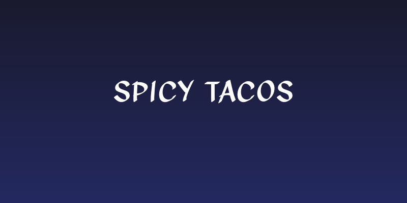 Spicy Tacos Social Header