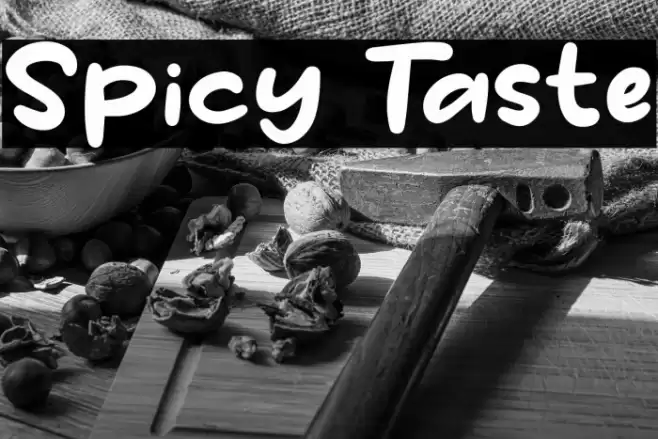 Spicy Taste Font examples