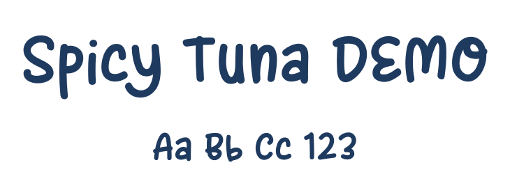 Spicy Tuna DEMO Font Preview