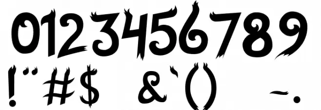 Spicy Font OTHER CHARS