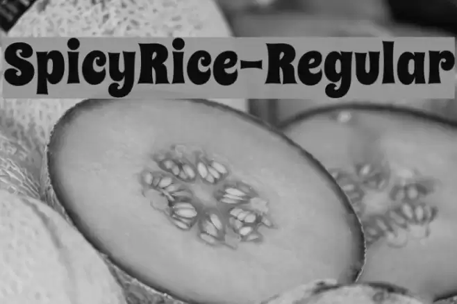 SpicyRice-Regular Font examples