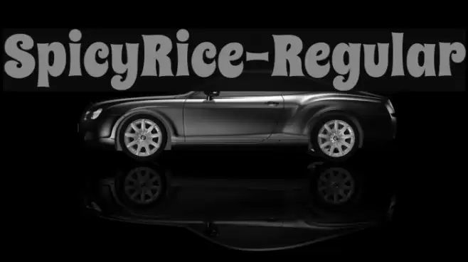 SpicyRice-Regular Font examples
