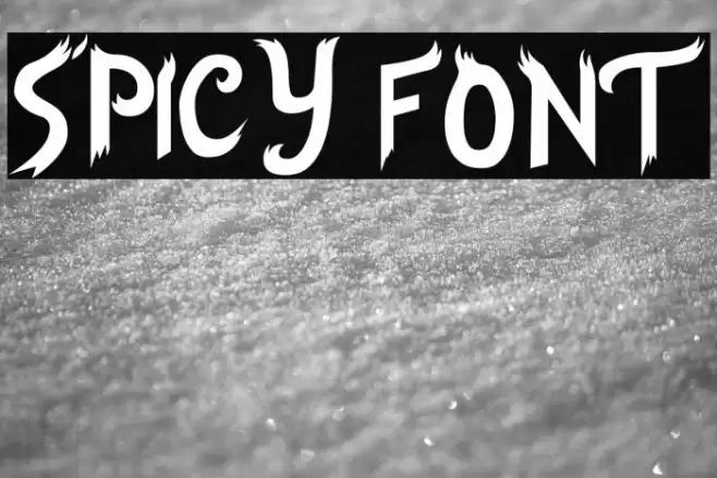 Spicy Font examples