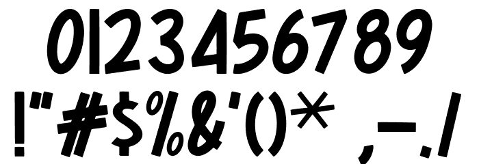 Spider Home Font OTHER CHARS