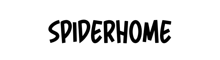 Spider Home Schriftart