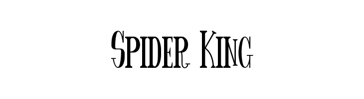 Spider King  Frei Schriftart Herunterladen
